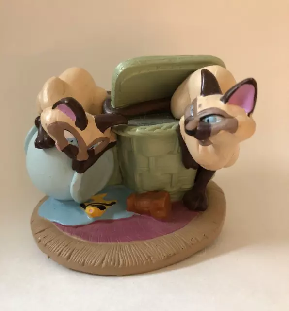 Disney Store Lil Classics Lady & the Tramp Si & Am Siamese Cats PVC Vinyl Figure