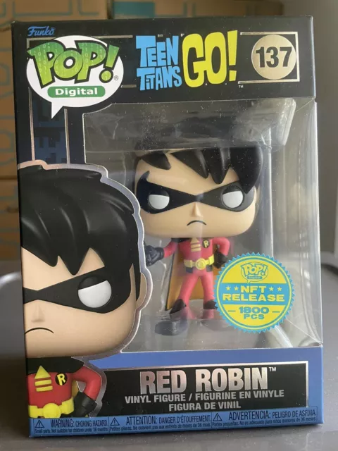 Funko Pop Digital #137 Teen Titans Go! Physical Pop Red Robin Legendary