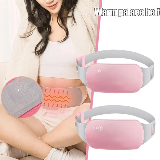 Cinturón de almohadilla térmica menstrual eléctrica USB para calambres períodos alivio del dolor V1Q8