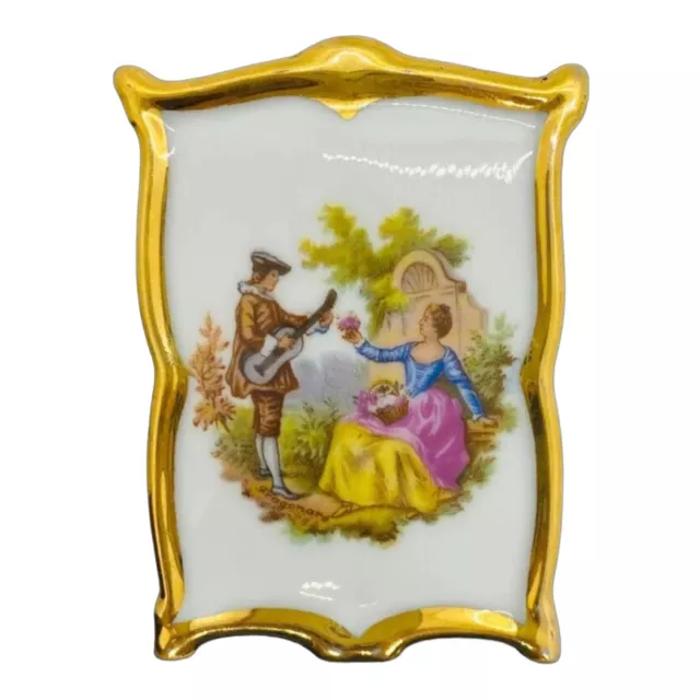 Limoges French Mini Ceramic Plaque