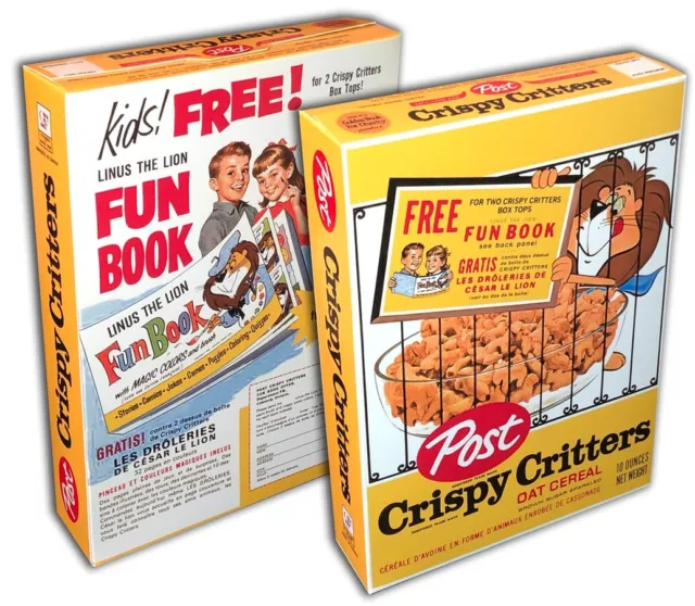 Post CRISPY CRITTERS Cereal BOX  (BOX ONLY!)