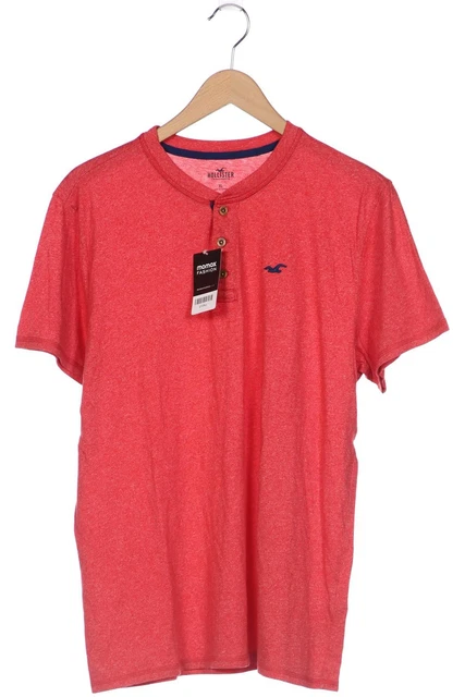 T-shirt uomo Hollister top shirt taglia EU 54 (XL) cotone rosso #sj1pamm
