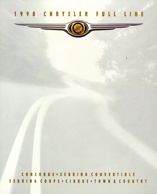 1998 Chrysler Prospectus USA Full Line Brochure Concorde Sebring Cirrus Town Count