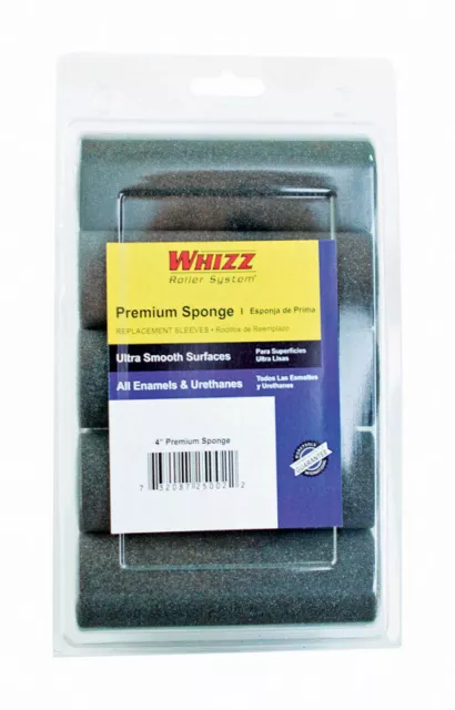 Rodillo cóncavo de espuma negra premium Whizz 25002 superficies ultra suaves 4 pulgadas