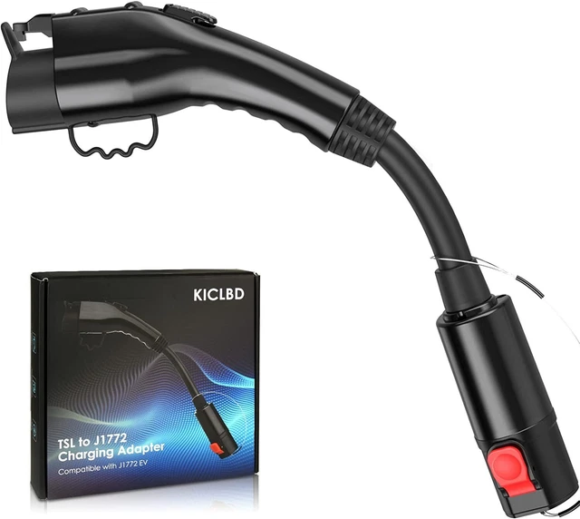 KICLBD Tesla to J1772 Adapter, Max 60 Amp & 250V