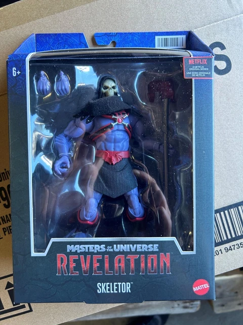 Masters of The Universe Origins Deluxe Skeletor Action Figure, 5.5-in Battle Character for Storytelling Play and Display, Gift for 6 to 10-Year-Olds and Adult Collectors