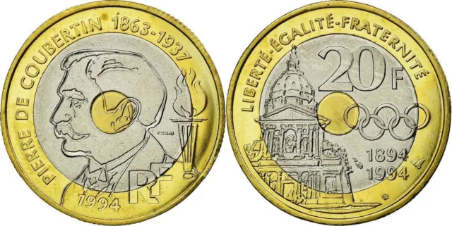 Commemorative Francs - 1, 2, 5, 10, 20 F Ve Republic