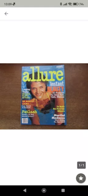 allure 1996.4 Cover: Helena Christensen/Daryl Hannah/Mario Testino/Makeup/Fashio