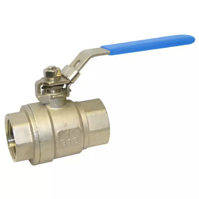 STAINLESS STEEL 316 BSPP 2 PIECE LEVER BALL VALVE - Sizes 1/4" To 4"