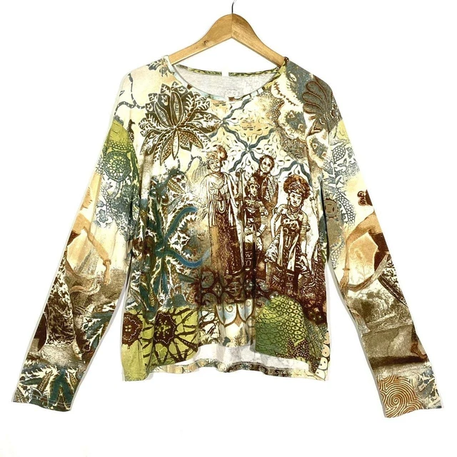 Top Résille Marron Doublé Cop Copine Taille 2 (36/38) - Vintage Années 2000, Occasion TB