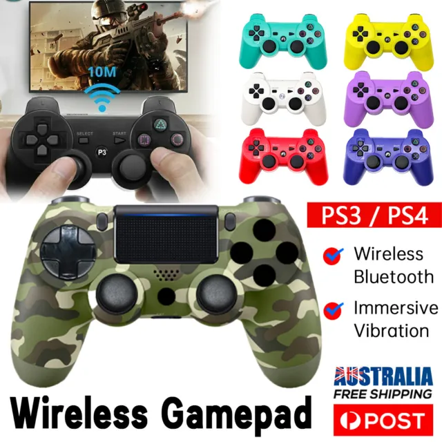 PS3/4 TV Wireles Bluetooth Game Controller Dual Vibration Gamepad Adult Kid Gift