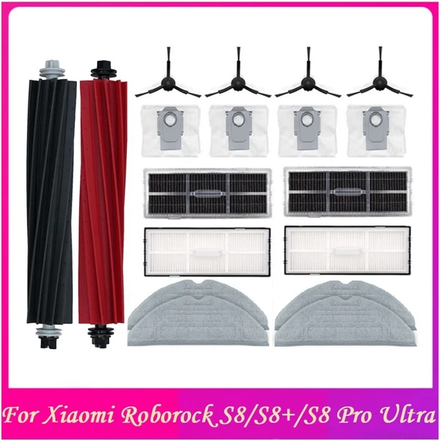 Kit Accessoires Pour Robot Aspirateur 360 S8/S8 Plus, Rowenta X-plorer, EZVIZ - Brosse, Filtre HEPA, Chiffons