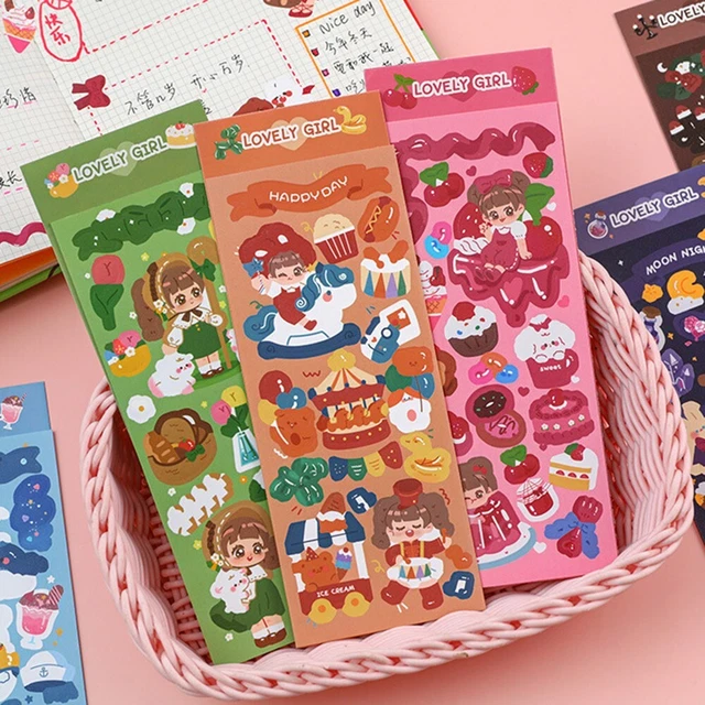 Pegatina decoración mascota mejoras para el hogar tarjeta niña lindo álbum de colección