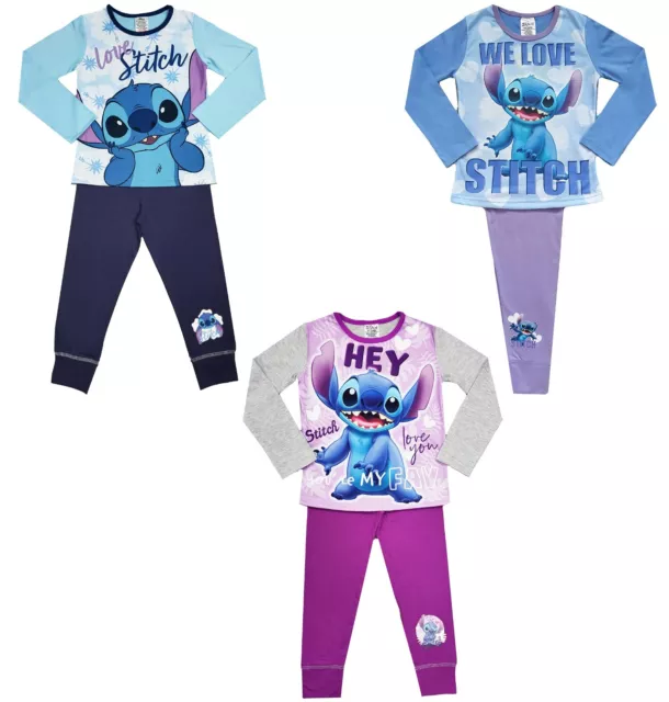 Girls Lilo & Stitch Pyjamas Disney Lilo Character Nightwear 4 upto 12 Years