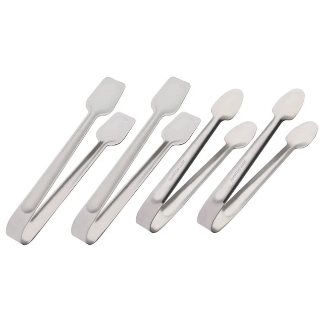 4 piezas alicates para tostadora alicates para bocadillos alicates para cubitos de hielo toallero acero inoxidable