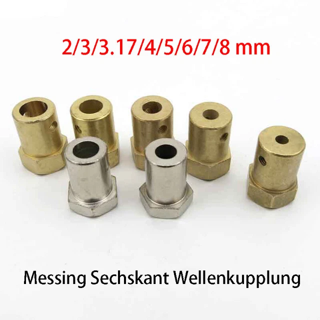 Frizione albero ottone metallo esagonale modello fai da te 2/3/4/5/6/7/8 mm