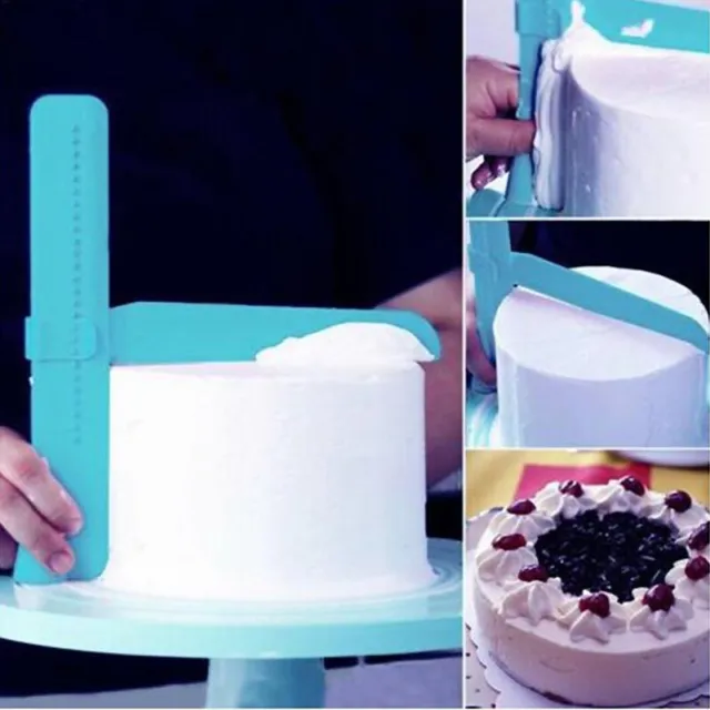 Home Adjustable Fondant Cake Scraper Icing Piping Spatula Edges Smoother Tool