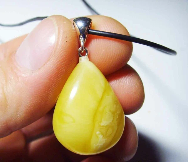 Pendentif Ambre Baltique Véritable Ambre Collector Pendentif Ambre Pierre...
