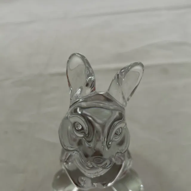 Princess House Lead Crystal Glass Sitting Bunny Rabbit Figurine 3 3/4 in 2