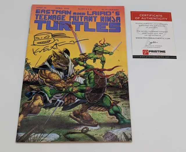 Eastman & Laird's Teenage Mutant Ninja Turtles #46 SIGNED 1992 Kevin COA
