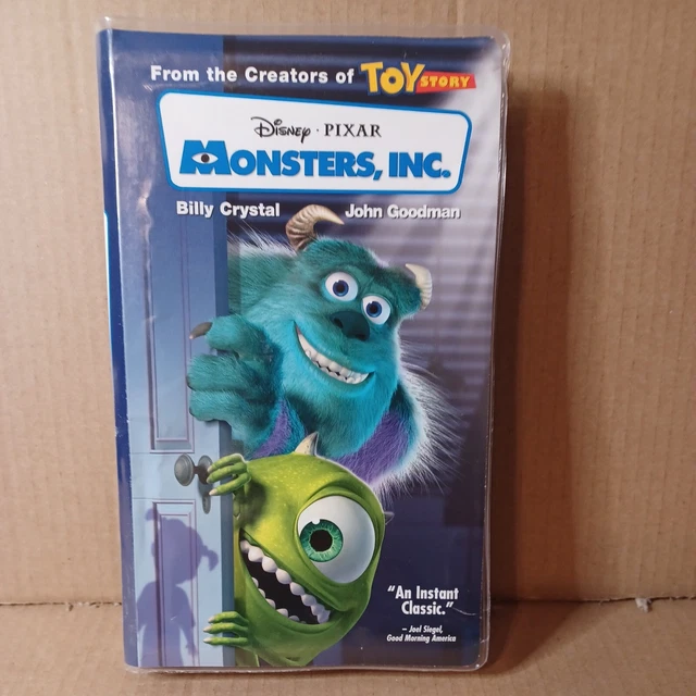 DISNEY PIXAR MONSTERS Inc VHS Blue Tape 2002 Billy Crystal John Goodman