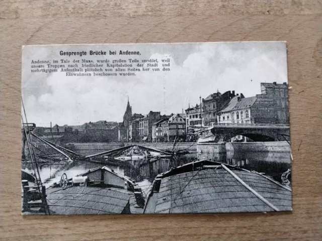 Gesprengte Brücke bei Andenne (Belgien)