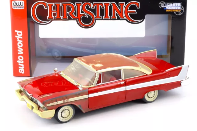 1:18 Auto World 1958 Plymouth Fury CHRISTINE Dirty Version Partially Restored