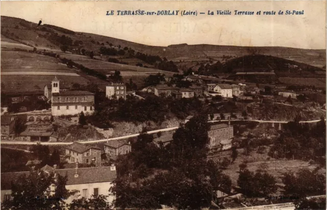 CPA La Terrasse-sur-Dorlay - La Vieille Terrasse et Route FRANCE (916341)