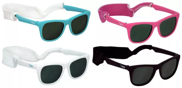 i Play Baby Infant Toddler Flexible Sunglasses w/Removable Stay-Put Strap 15801