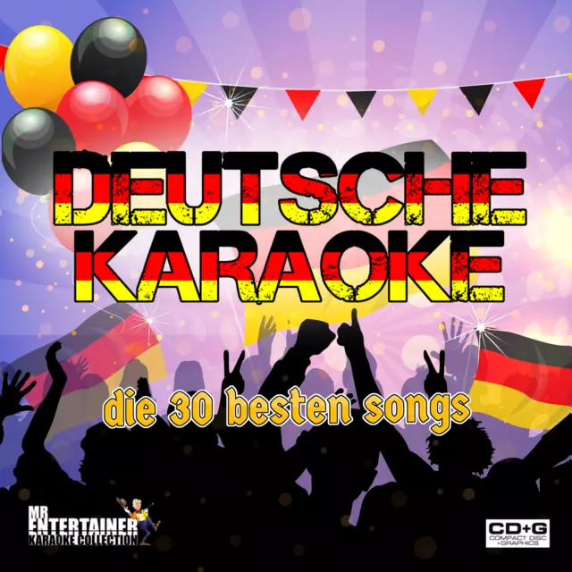 Mr Entertainer Deutsche Karaoke CD+G/CDG Disk. Die 30 besten songs