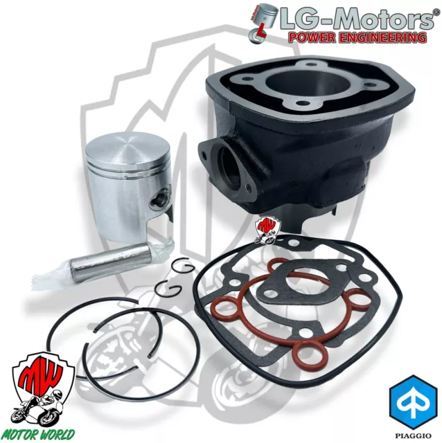 LG-MOTORS CILINDRO GRUPPO TERMICO RACING 80CC GHISA ø47 Piaggio NRG MC2 50 DD