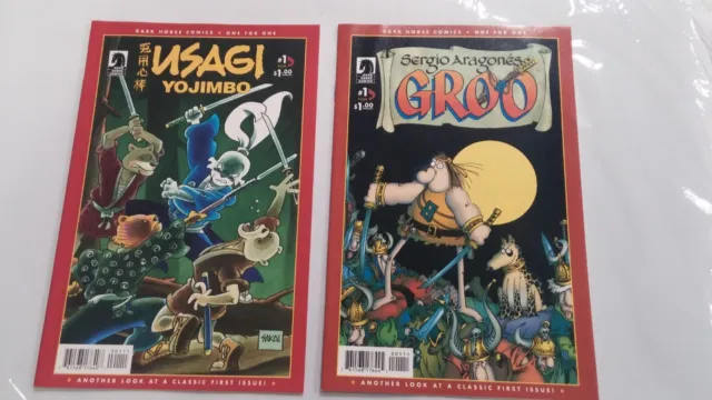 Usagi Yojimbo  #1 (VF)   & Groo #1 (VF/NM)    Dark Horse One for One