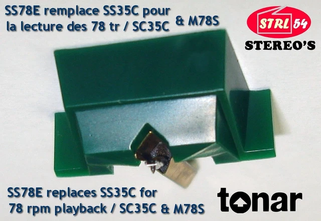 THAKKER N 75-3 Shellac-Diamant pour 78upm Shure M 75 Serie - Swiss Made