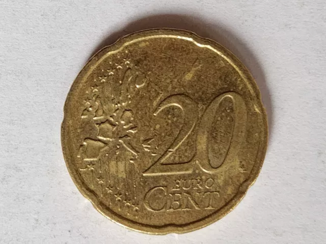 20 Cent MÜNZE BRD 2002 A aus Umlauf Gut Erhalten Wenig Verschleiß