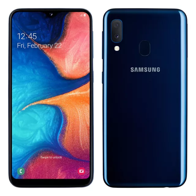 Samsung Galaxy A20e 32 Go 3 Go ram dual sim Bleu assez bon état garanti 12 mois