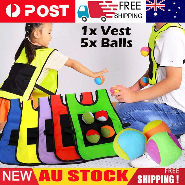 Parent-child Game Vest Sticky Ball Toy Kindergarten Interactive Playing Props
