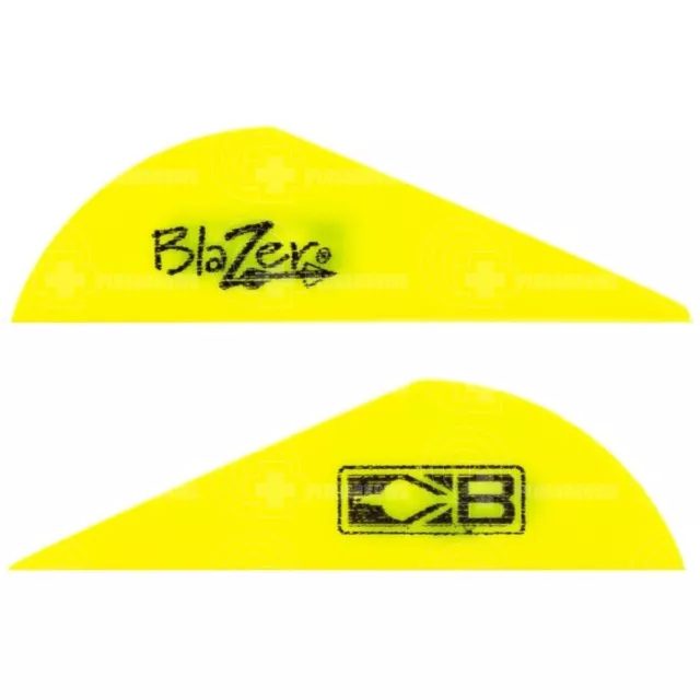 Bohning Blazer 2" Vanes Neon Yellow (36 Pack) Archery Arrow Fletching