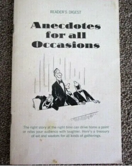 Reader's Digest Anecdotes for All Occasions Paperback [Jan 01, 1972] -E9M-3