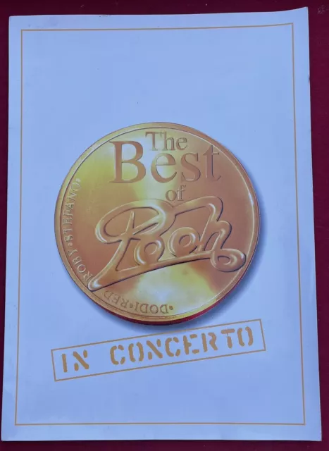 Autografi Pooh Su Cartellina Del Concerto 1997