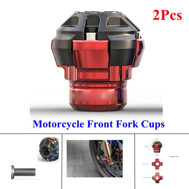 Motorcycle Front Fork Frame Sliders Crash Protection Engine Collision 2Pcs