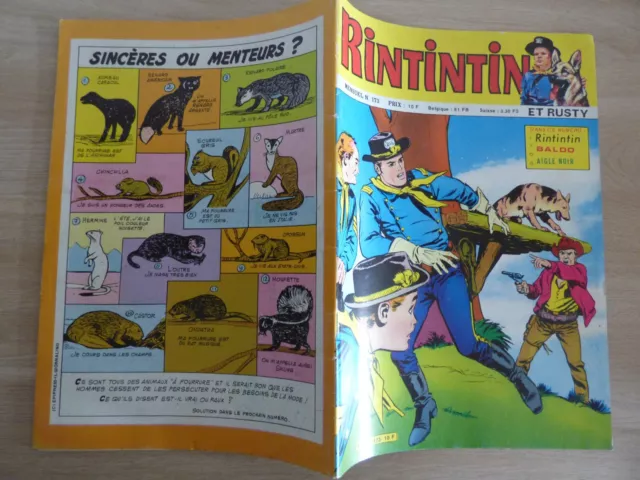 BD - RINTINTIN N°173 de 1984  ETAT NEUF 3