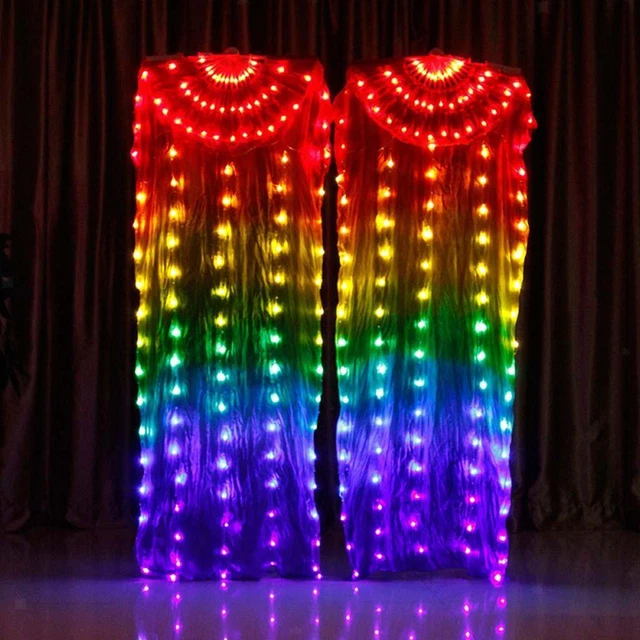 Voile féerique 100% en soie véritable pour femmes, accessoires de danse du
