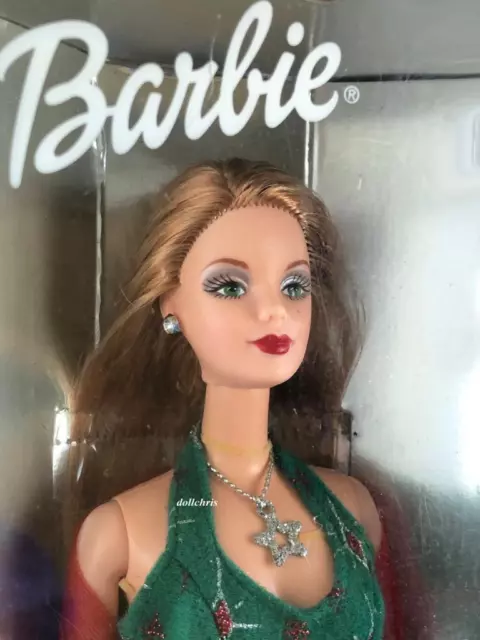Mattel Holiday Surprise Barbie Doll 2000 NRFB w/ Surprise Charm Christmas Green 2