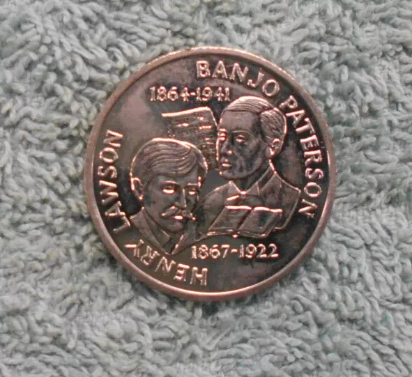 Henry Lawson / Banjo Paterson   Australian 1988  Medal