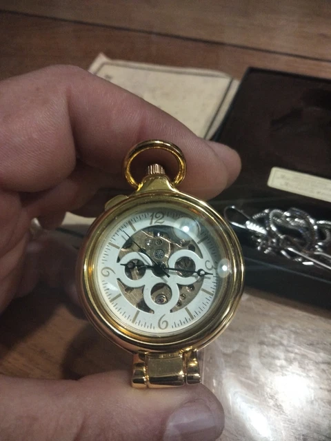 Mini Montre De Poche Gousset Factice – Pour Poupée Ou Miniature (Mécanique)