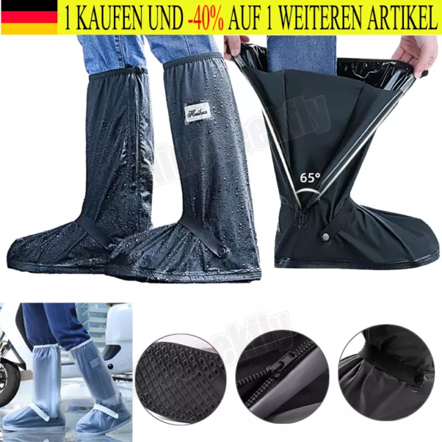 Regenschutz Wasserdicht Schuh Überzieher. Überschuhe Rutschfest Fahrrad Schuhe