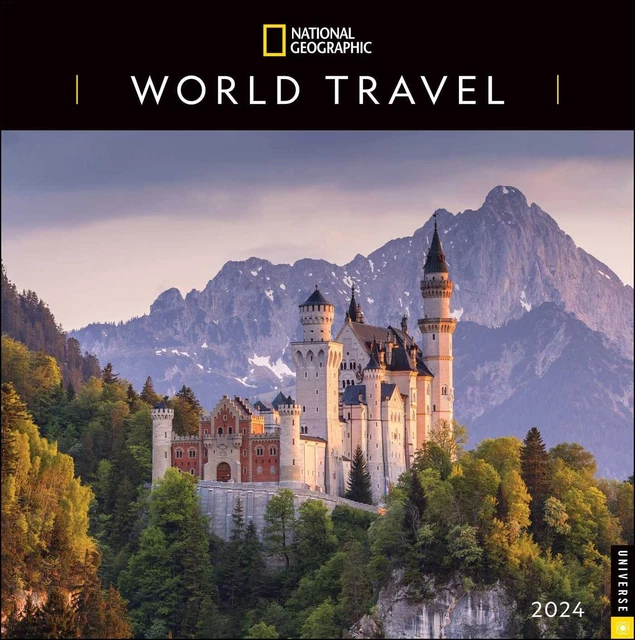 WORLD TRAVEL National Geographic 2024 Wall Calendar Brand New