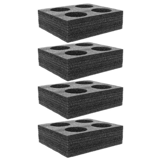 Alipis Lot De 2 Plateaux Porte-Boissons En Mousse - Support 5 Trous Pour Transport Café Et Boissons