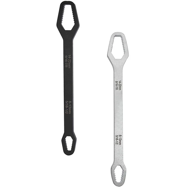 2pcs Universal Clerne Torx Wrench autoproclai 8-22 mm Double extrémité clé
