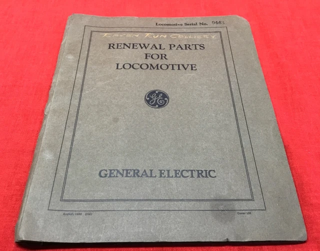 1930 Antique Ge  Hazle Brook Raven Run Coal Girardville Pa Locomotive Catalog